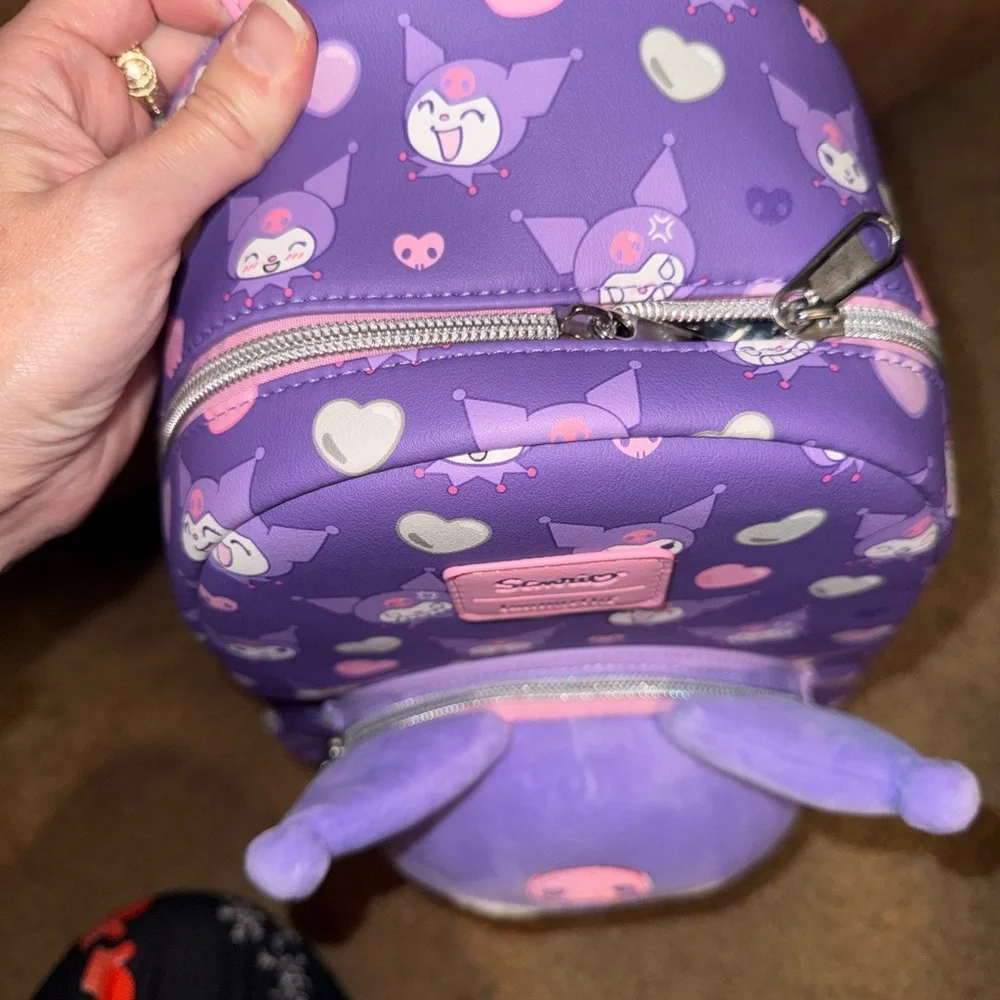 Loungefly Sanrio Purple Kuromi Backpack - Picture 2 of 7